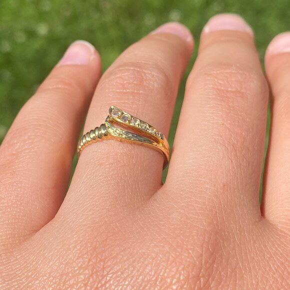 Rose Cut Diamond Ring in Yellow Gold - Picture 9 of 10